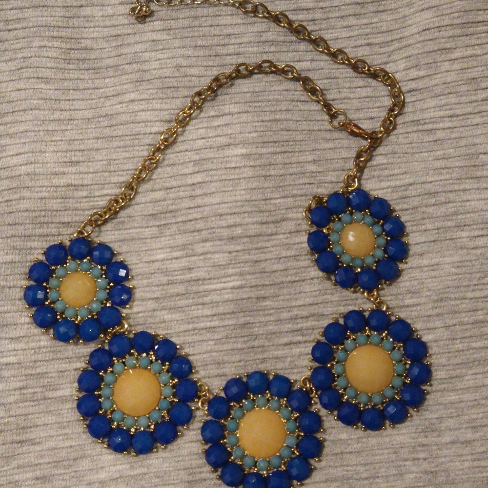 Statement Necklace Beautiful Blue - image 4